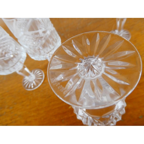 535 - A set of 4 Tyrone crystal glasses.