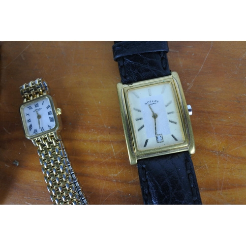 587 - A Rotary wrist watch and two others.