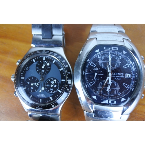 589 - A Swatch & A Lorus gents wrist watches.