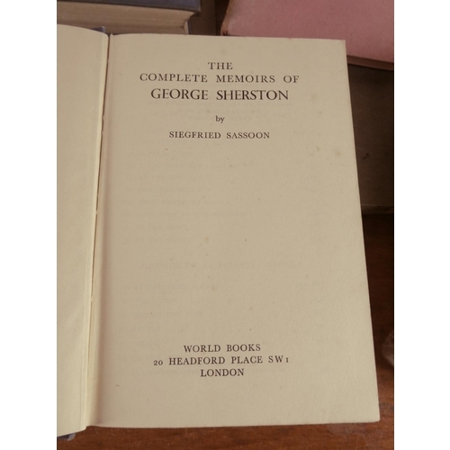 517 - A large assortment of books to include authors such as ''George Sherston', 'Siegfred Sassoon', 'Marc... 