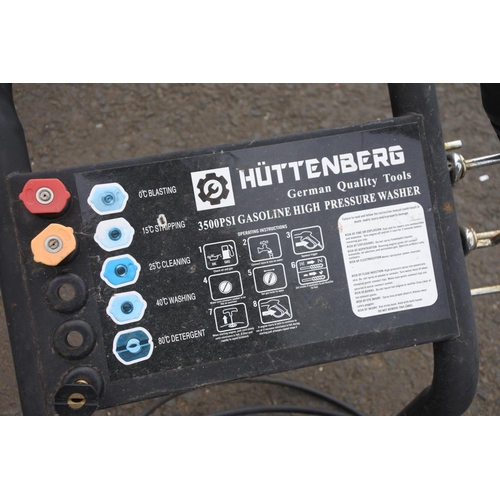 3 - A German 'Huttenberg' 3500 PSI Gasdine high pressure washer and tools.
