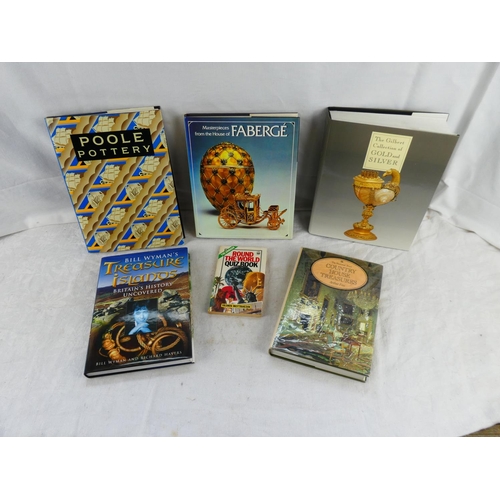 23 - A collection of reference books to include The Gilbert Collection of Gold and Silver, Poole pottery ... 