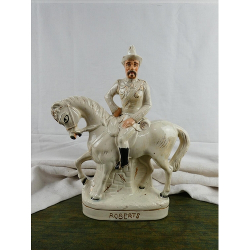 31 - A Staffordshire figurine of General Roberts (a/f).