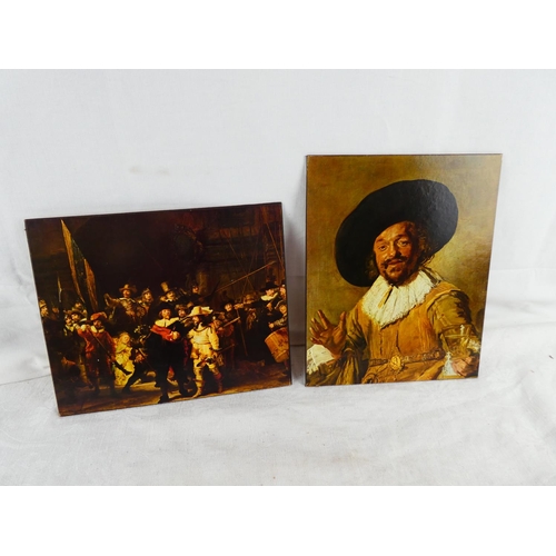 43 - A pair of unframed pictures 'Frans Hals' & 'Rembrandt Harmensz Van Rijn'.