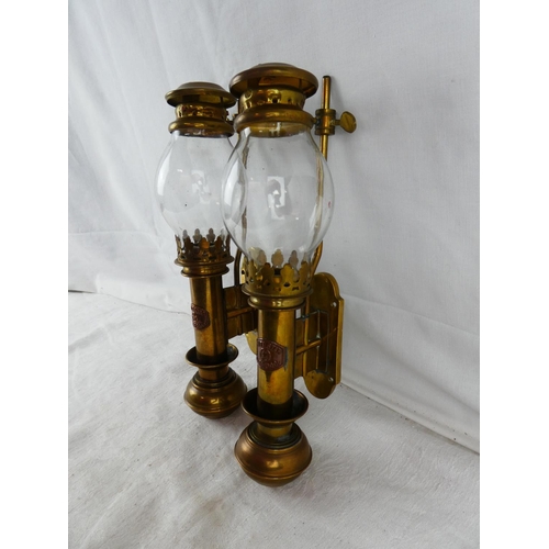 47 - A stunning pair of antique style wall mounted candlesticks by Whitestar, Liverpool.