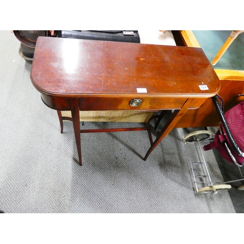 584 - A console table with drawer.