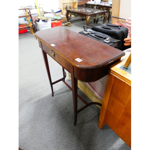 584 - A console table with drawer.