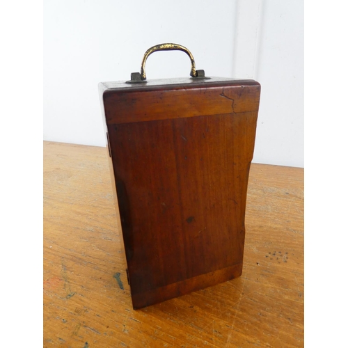 115 - A stunning cased brass microscope.