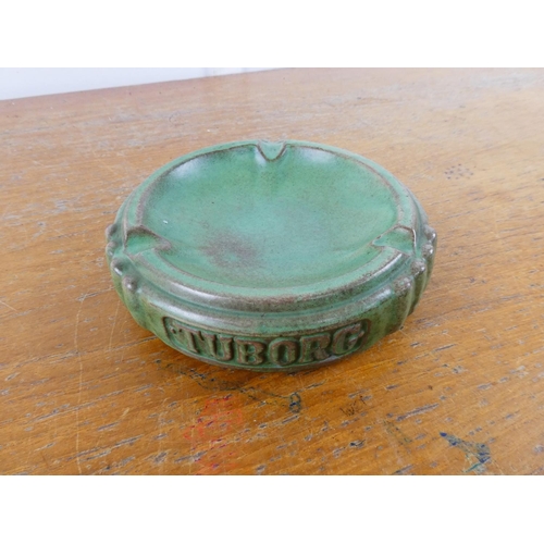 131 - A vintage ceramic Tuborg ashtray.