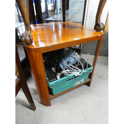 150 - A vintage cube shaped occasional table, measuring 23