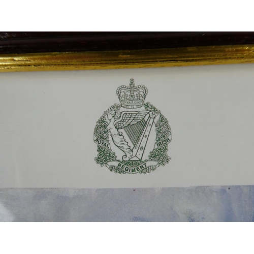 175 - A limited edition Royal Irish Soldiers Presentation print, measuring 24