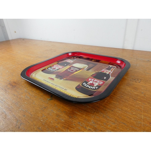 186 - A vintage Tennents pub tray.