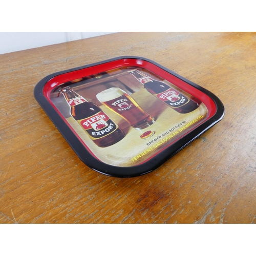 186 - A vintage Tennents pub tray.