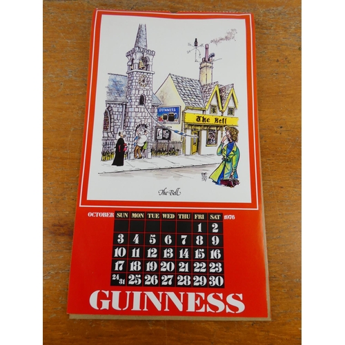 189 - A vintage Guinness calendar, dated 1976.