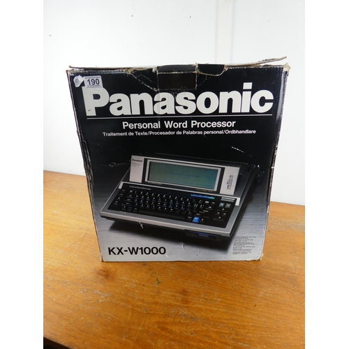 190 - A boxed Panasonic Personal Word Processor.