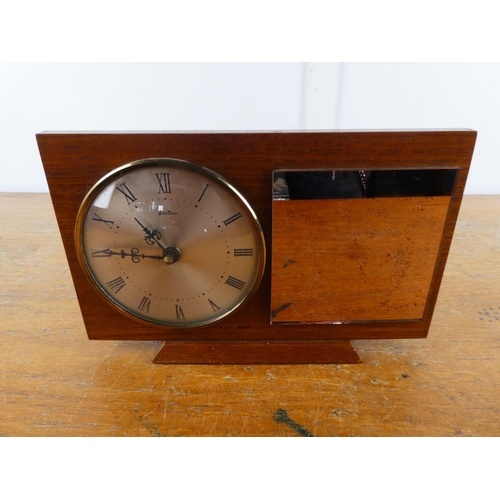 247 - A vintage Bentima mantle clock and mirror.