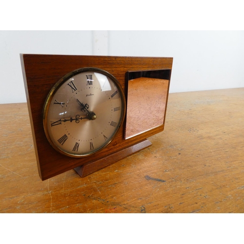 247 - A vintage Bentima mantle clock and mirror.