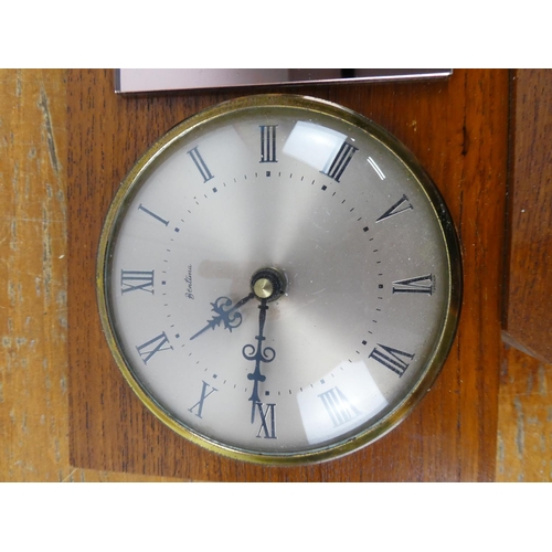 247 - A vintage Bentima mantle clock and mirror.