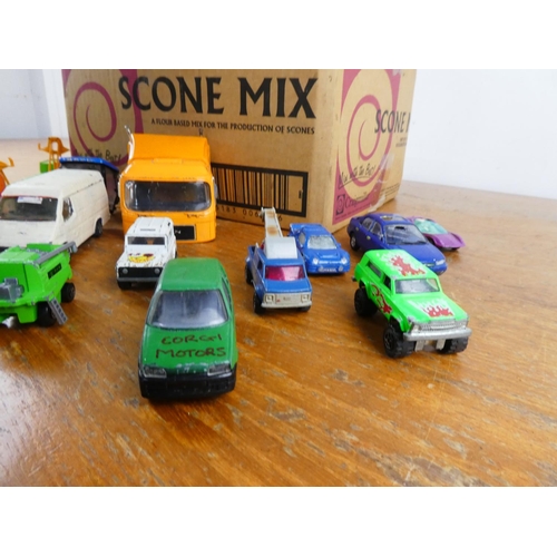 252 - A lot of mixed diecast vehicles for spares or repairs.