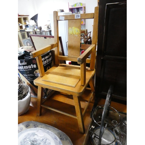 256 - A vintage child's chair, measuring 28