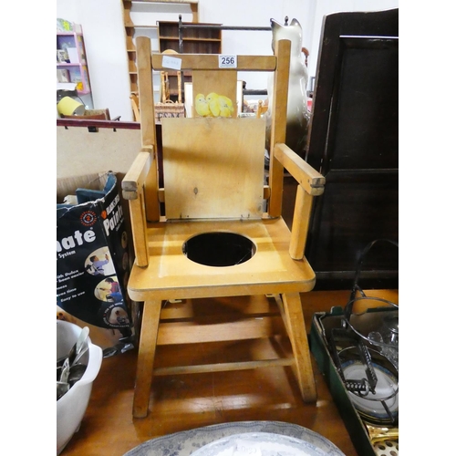 256 - A vintage child's chair, measuring 28