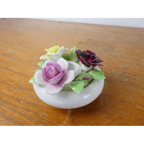 299 - A collection of ornamental flower posies to include Royal Doulton, Aynsley and more.