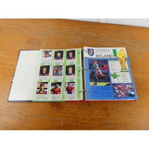 305 - An Orbis World Cup '90 folder and contents.