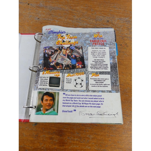 305 - An Orbis World Cup '90 folder and contents.