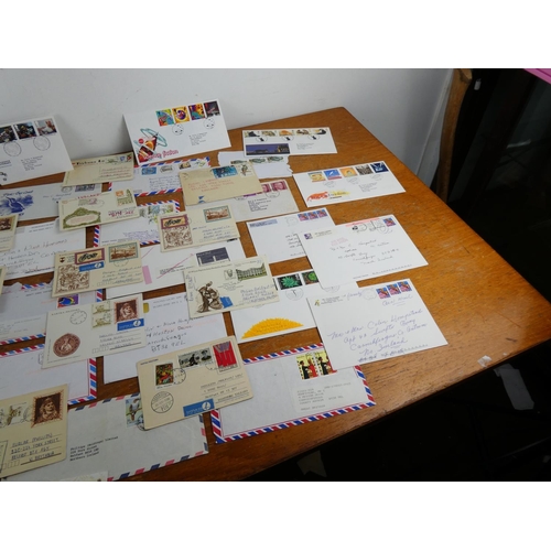 348 - A lot of first day covers, postcards and more.