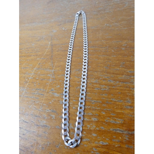 359 - A sterling silver curb necklace 32.1g.