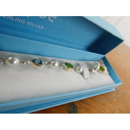 361 - An Eclipse sterling silver bracelet.