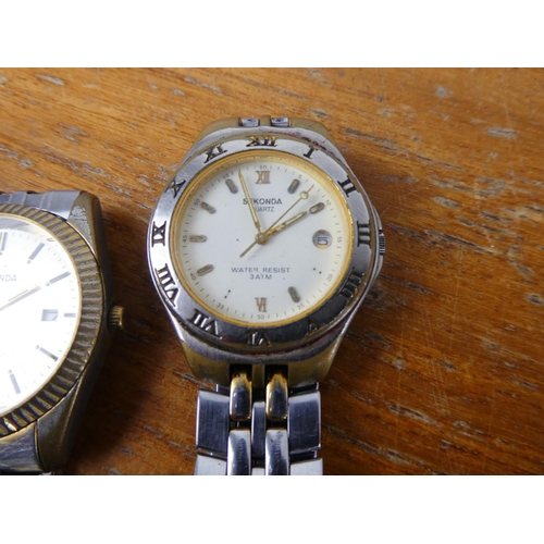 372 - Three Sekonda wrist watches.