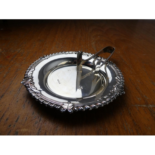 374 - A stunning sterling silver small dish & more.