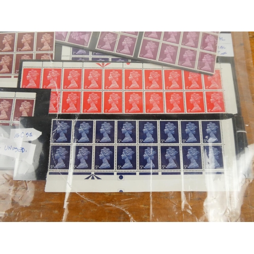 389 - A large lot of unused postage stamps.