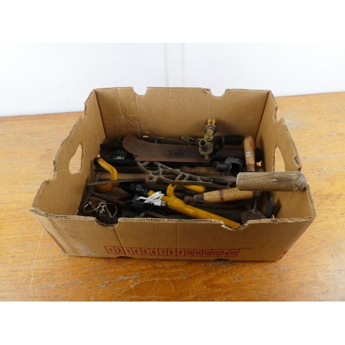 52 - A box of assorted tools.