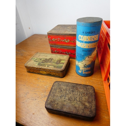 66 - A large collection of vintage tins to include Cadbury's, Macfarlane Lang's biscuits, Jacob & Co bisc... 