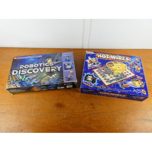 67 - A boxed Hot Wires game and a boxed Lego Robotics Discovery set.