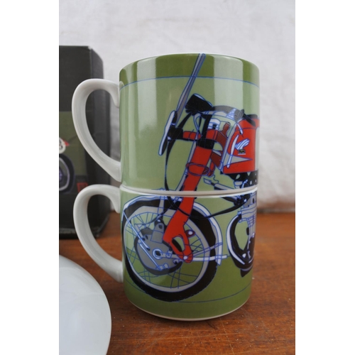 537 - A rare Honda RC 160 coffee set, mint and in original box.