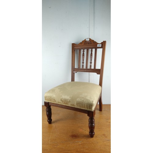 250 - An antique occasional chair.