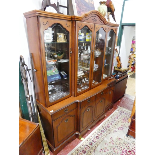 14 - A large four door Rossmore display cabinet