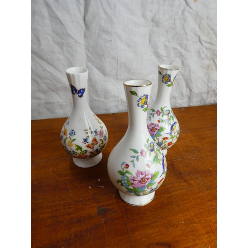 43 - Three Aynsley vases.