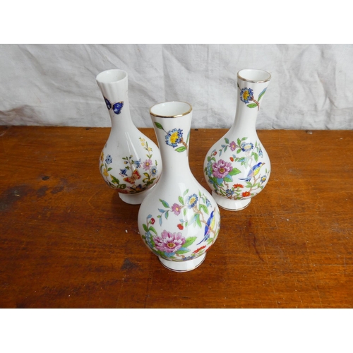 43 - Three Aynsley vases.