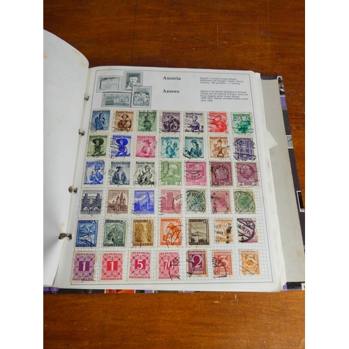 50 - An Stanley Gibbons 'Swiftsure' stamp album and contents (countries A - J).