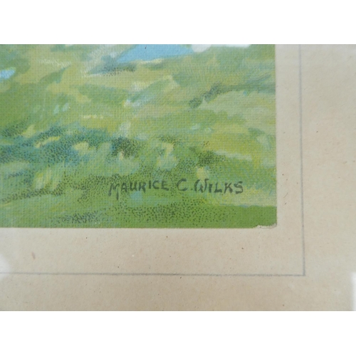 127 - A framed Maurice c Wilks print.