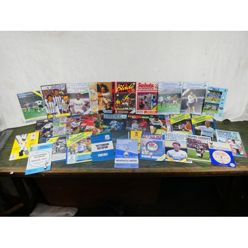 137 - A lot of Tottenham Hotspur home and away programmes.