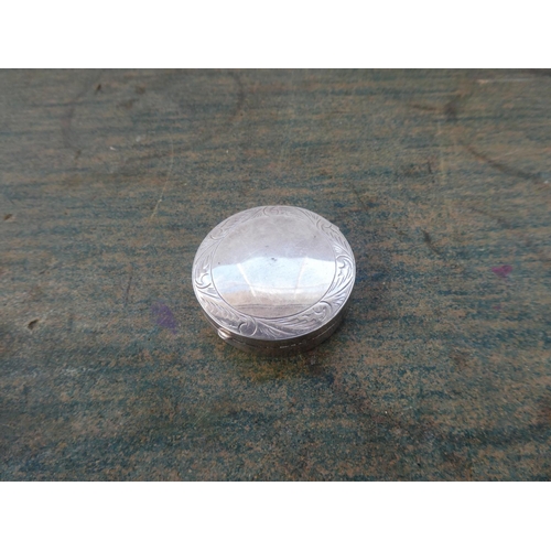 151 - A sterling silver pill box.