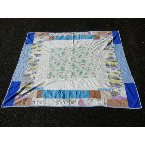 169 - A stunning 1950's Irish patchwork blanket/ quilt.