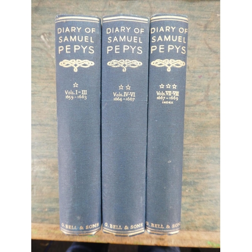 178 - A lot of three volumes 'Diary of Samuel Pepys'.