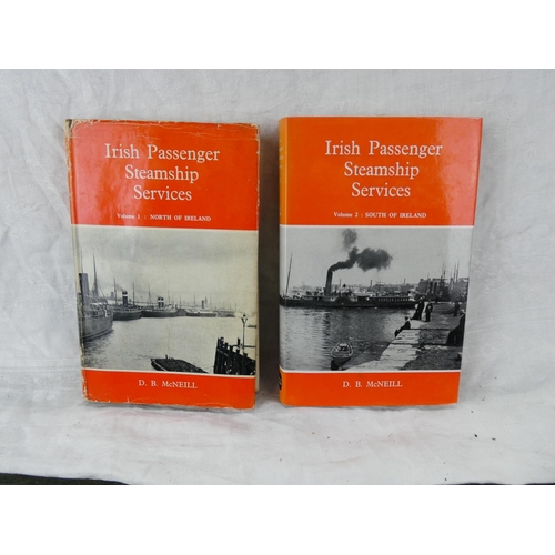 182 - Two 'Irish Passenger Steamship Services' books - Volume 1 North of Ireland and Volume 2 South of Ire... 