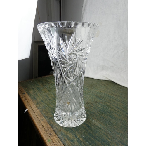 186 - A Tyrone crystal vase and three others.